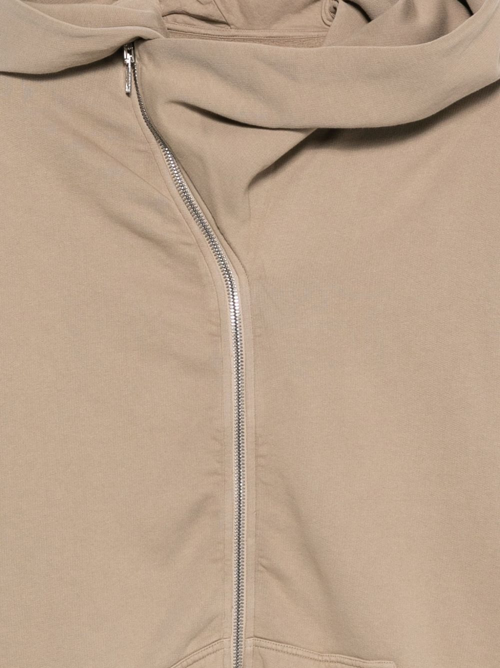 Megamountain asymmetrical zip-fastening hoodie - 3