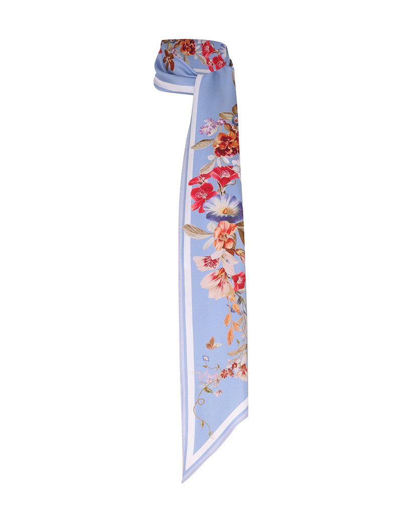 PRINTED SILK NECK SCARF 1