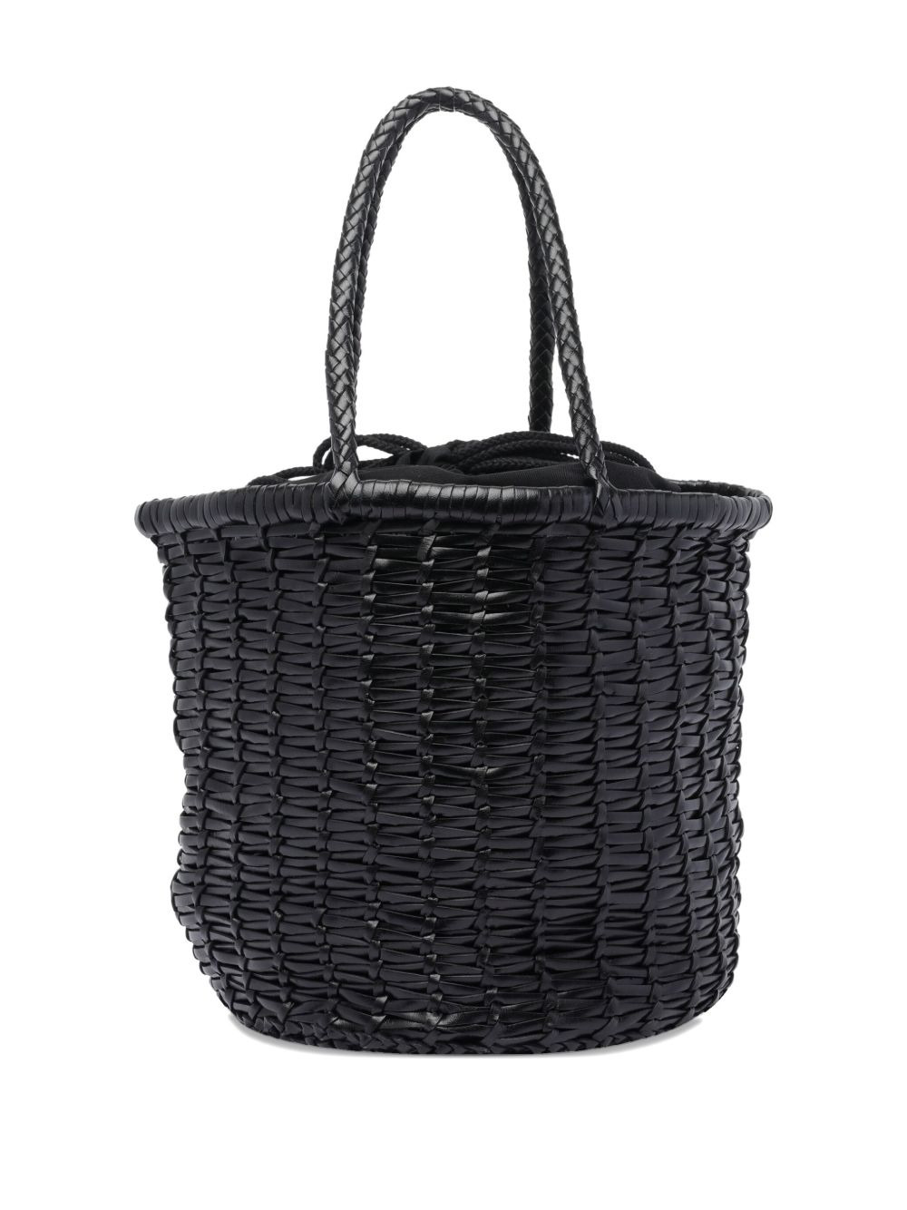 braided-leather bucket bag - 4
