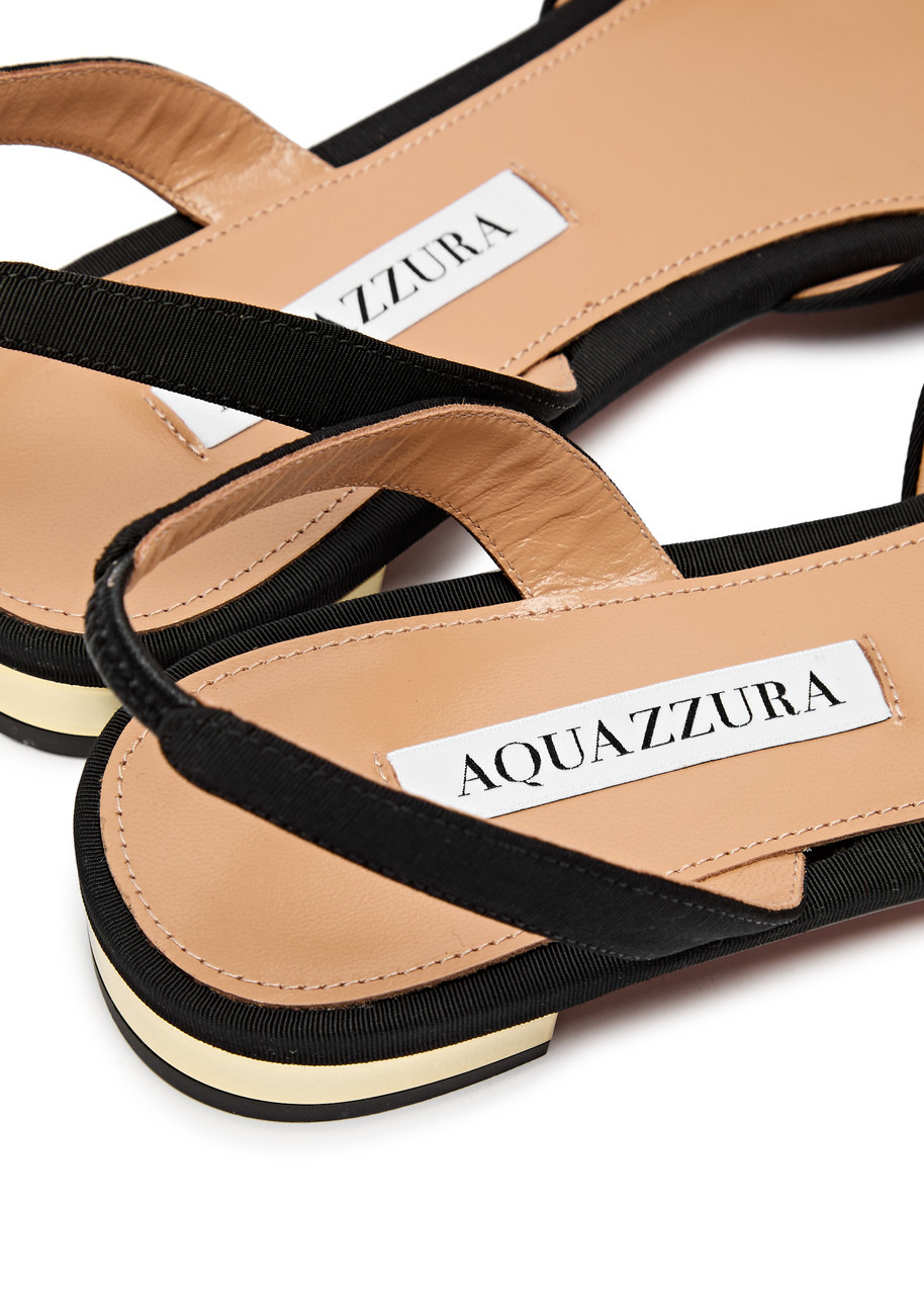 Milanese faille slingback flats - 3