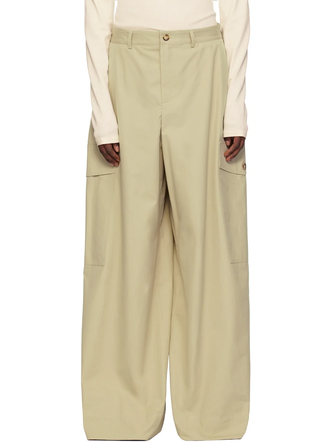 Beige Stein Trousers - 1