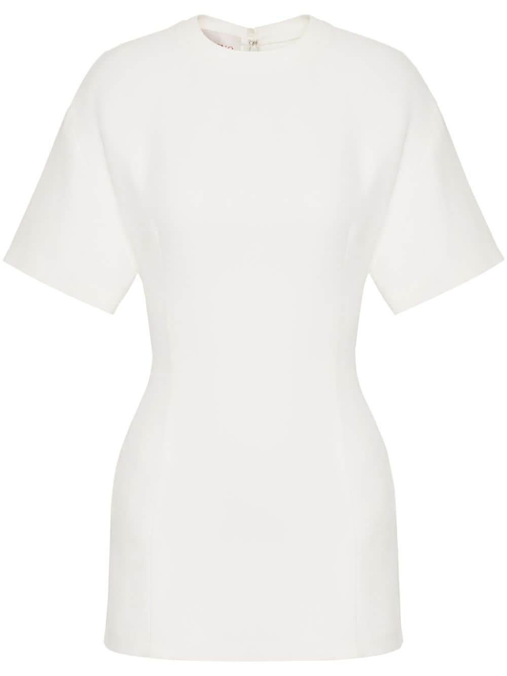 Crepe Couture short-sleeve minidress - 1