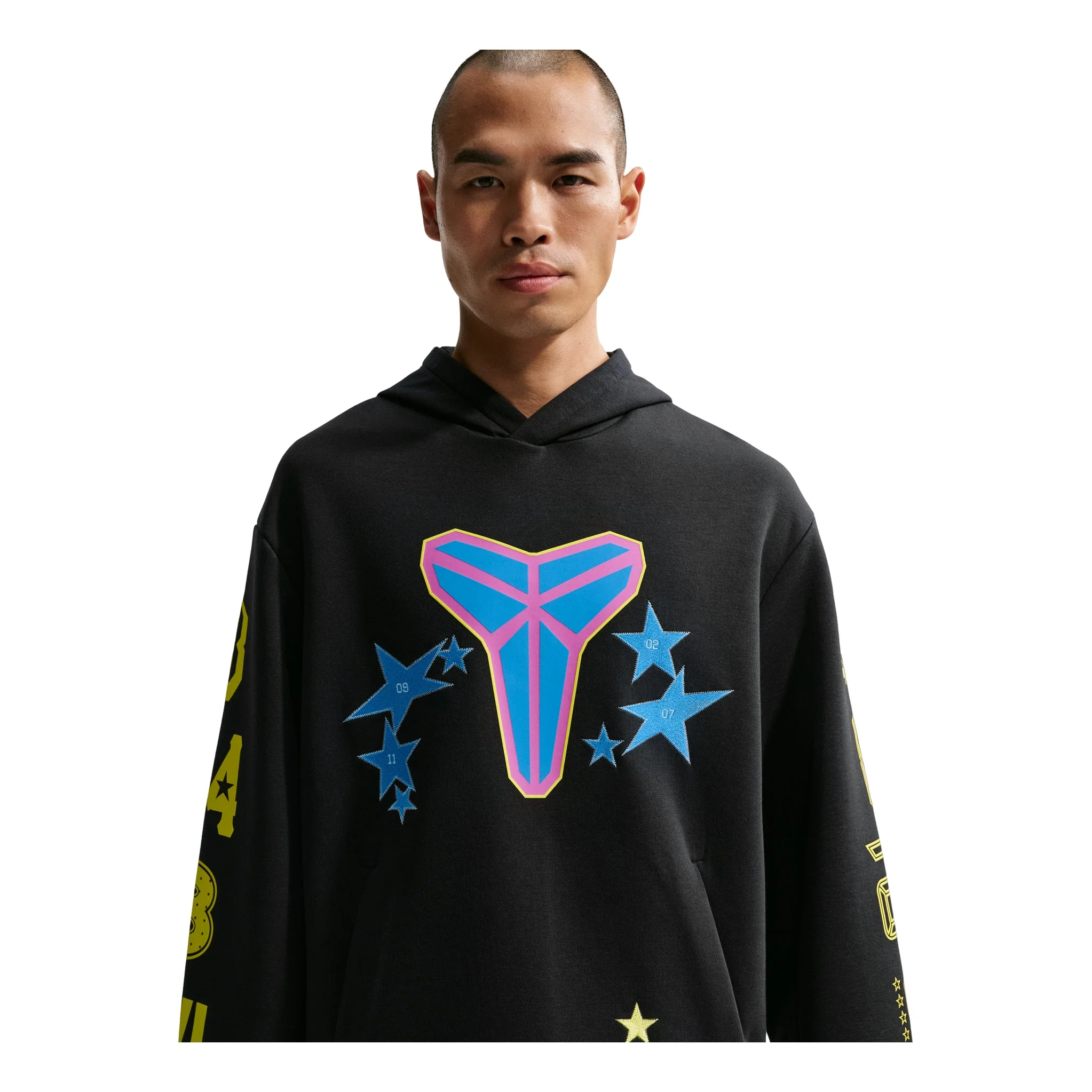 Nike Kobe Fleece Pullover Basketball Hoodie 'Black Sonic Yellow' IO0296-010 - 1