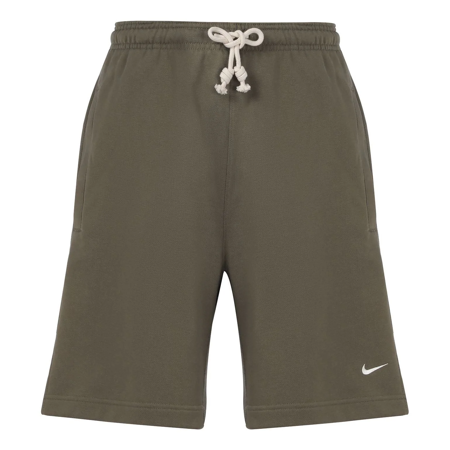 Nike SS22 Solid Color Drawstring Lacing Basketball Shorts Olive Green DQ5713-222 - 1
