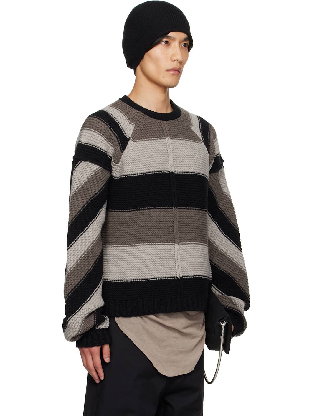 Gray & Black Concordians Pitti Sweater - 2