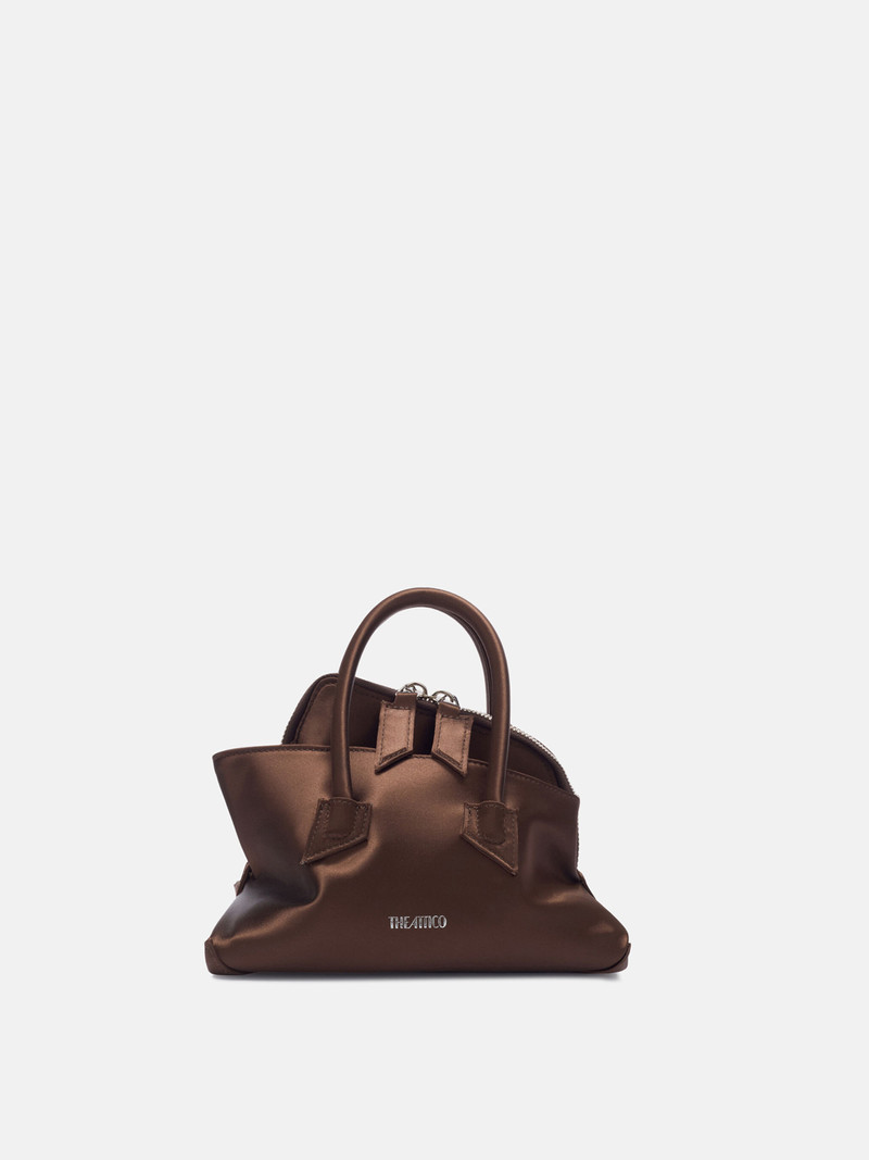 ''LA PASSEGGIATA MINI'' DARK BROWN TOP HANDLE 1