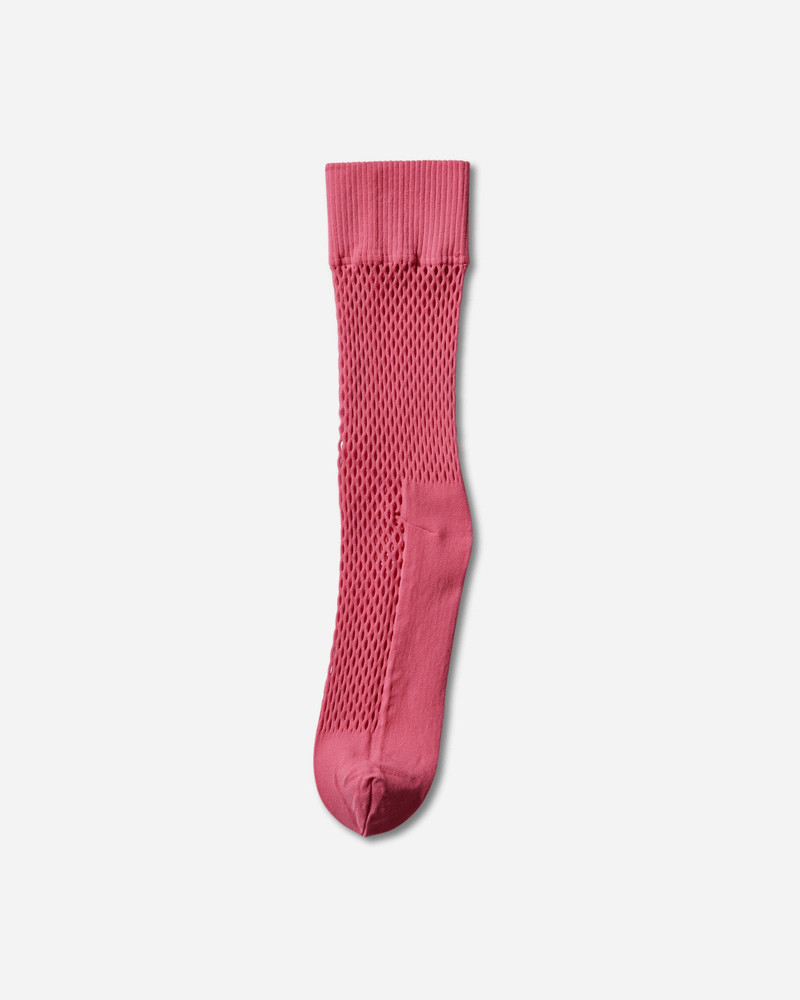 Comme des Garçons Homme Plus Nylon Mesh Long Socks Pink outlook