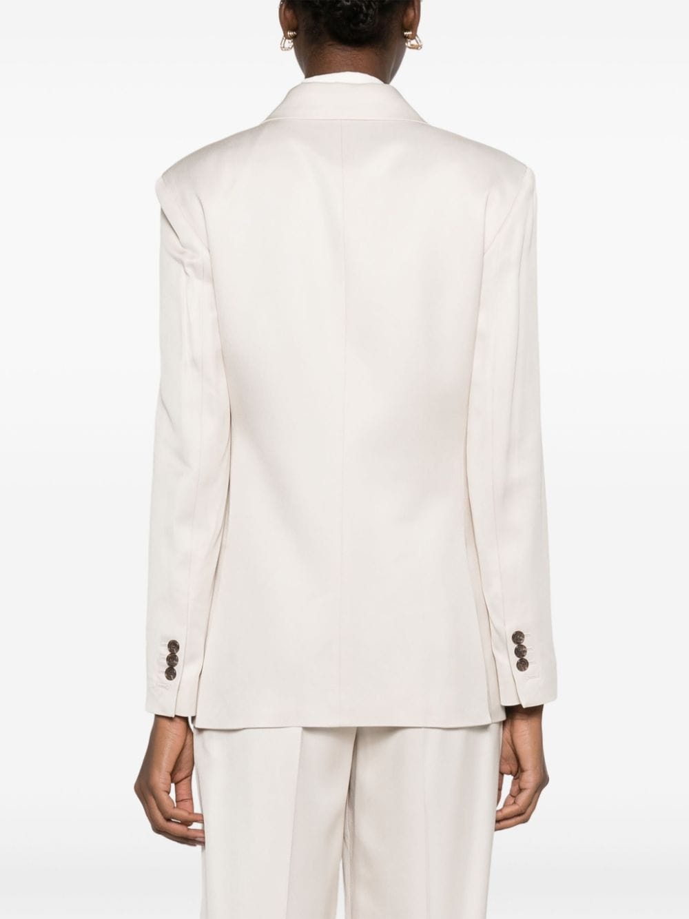notched-lapels double-breasted blazer - 4