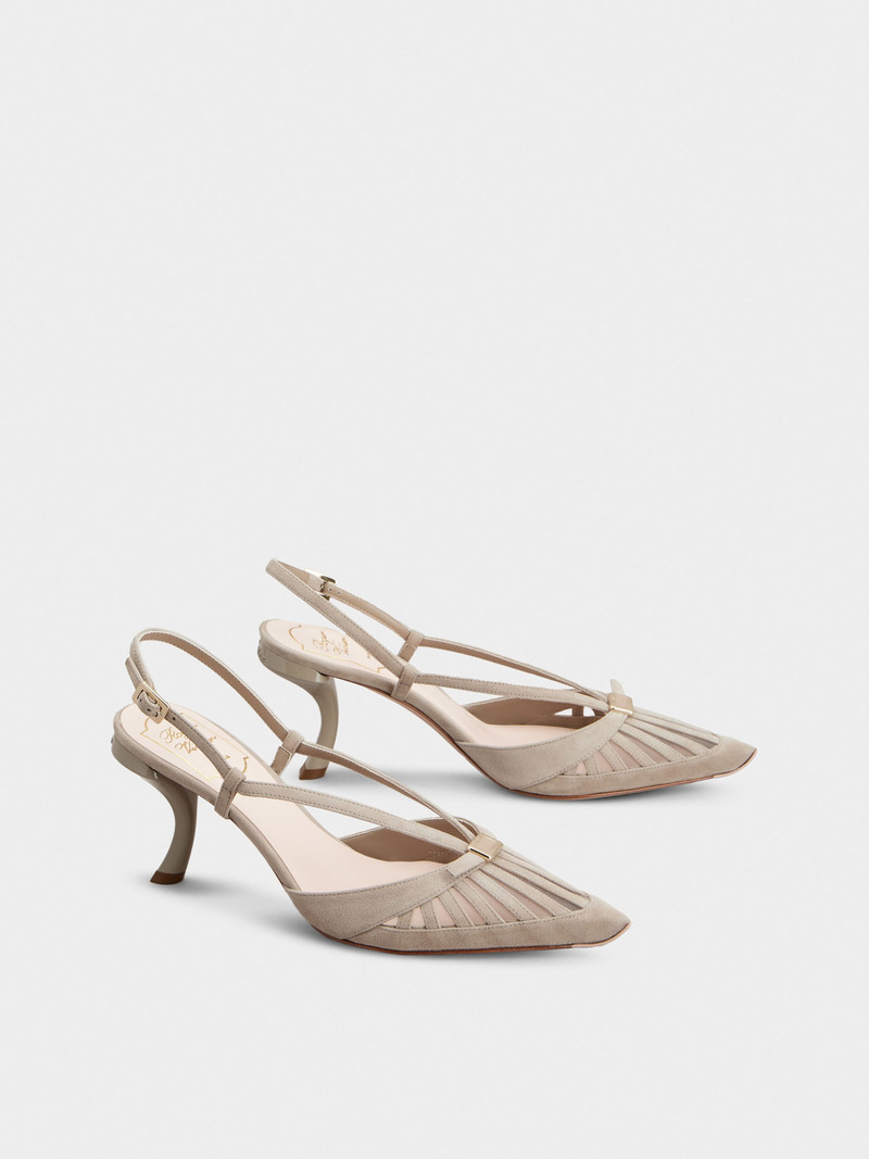 Virgule D'Orsay Pumps in suede 2
