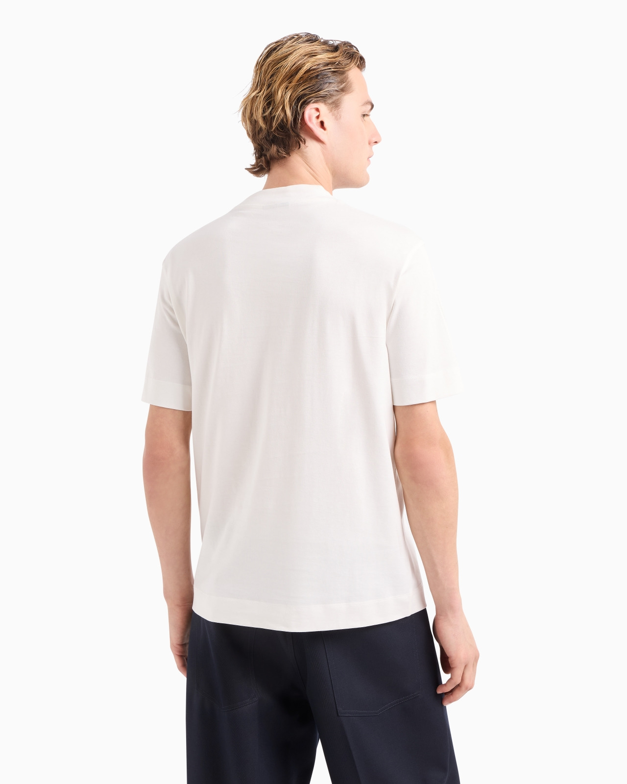 Lightweight jersey T-shirt with I love Mr Armani ASV print - 3