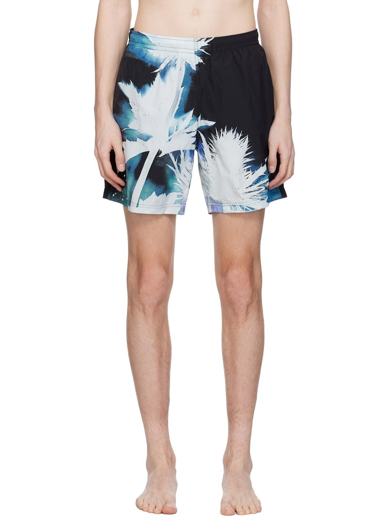 Black & Blue Lightleak Thistle Swim Short 1