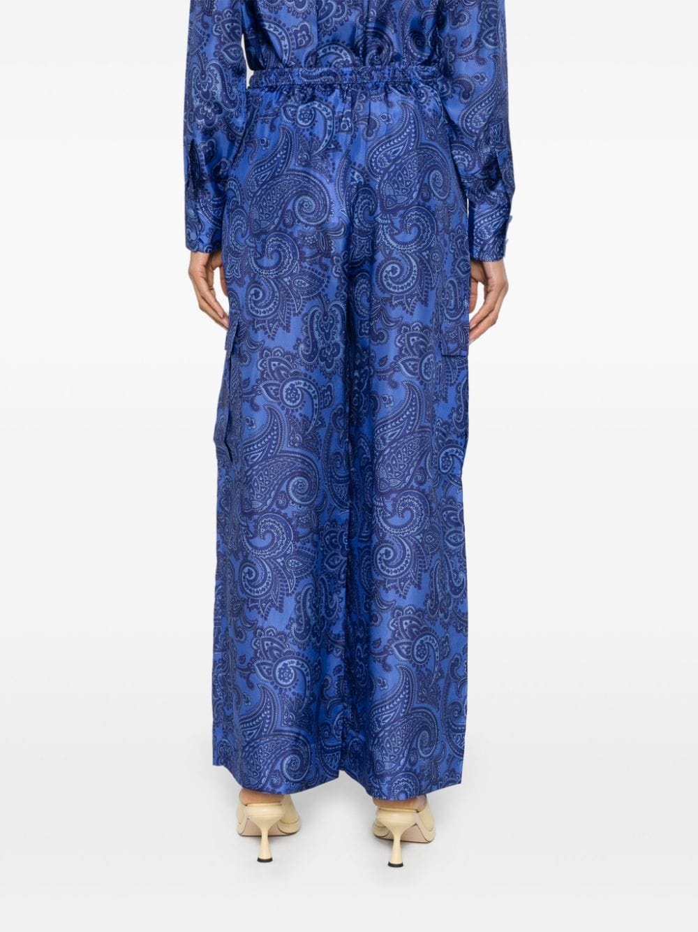 Ottie silk palazzo trousers - 4
