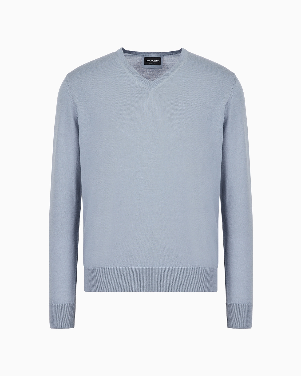 Pure virgin wool, crew-neck jumper - 1