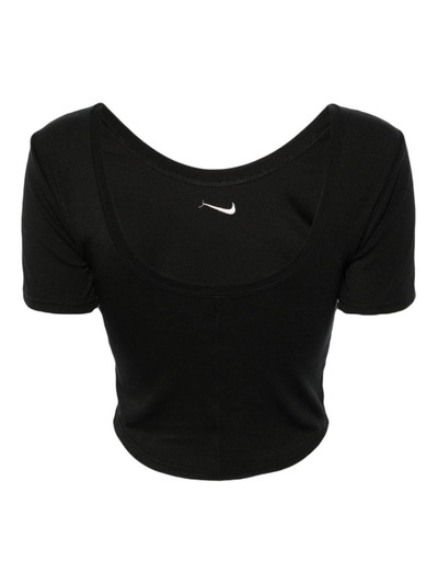 Nike logo-embroidered ribbed tank top outlook