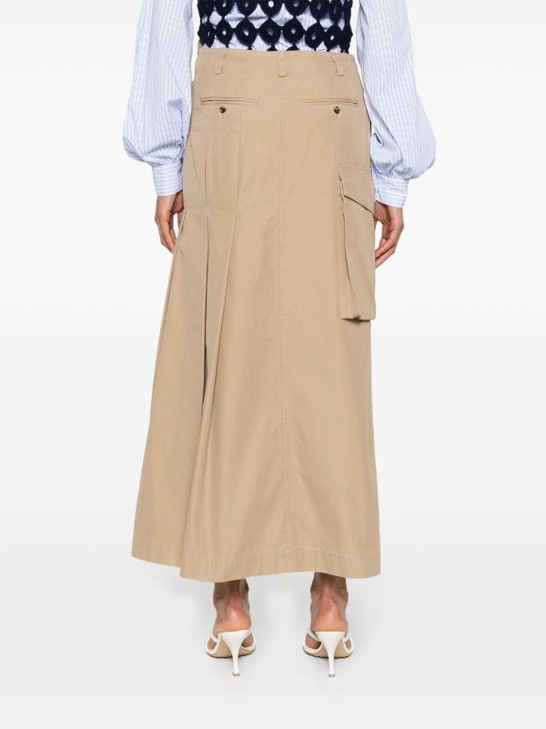スカート DRIES VAN NOTEN Woman Skirt Beige 2510108091417 103 Dries Van Noten DRIES VAN NOTEN Women Canvas Skirt