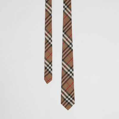Burberry Classic Cut Check Cashmere Silk Tie outlook