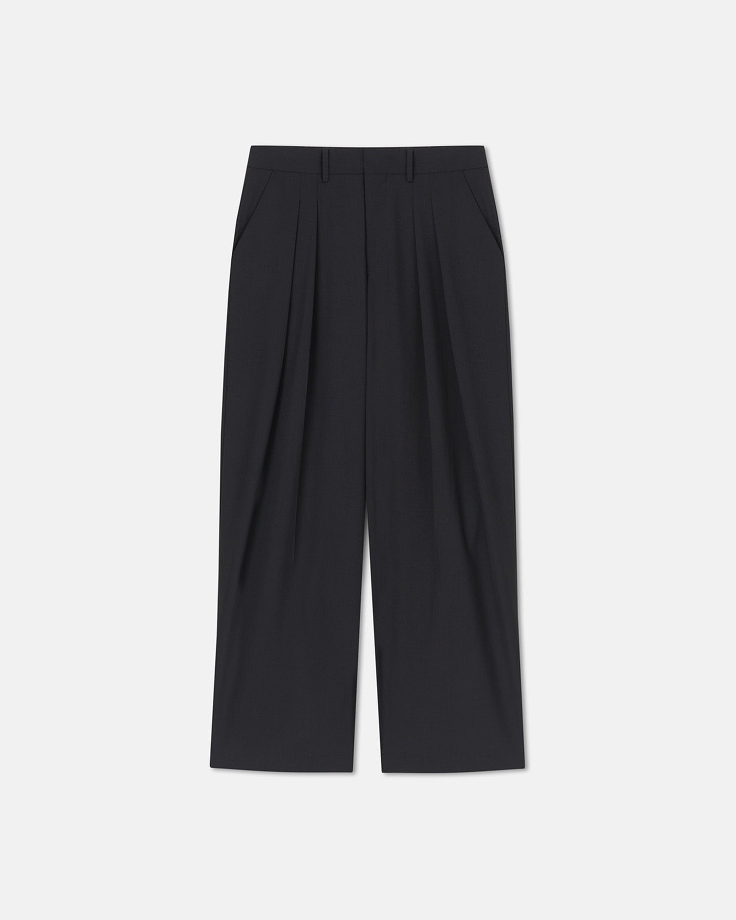 Pleated Wide-Leg Pants - 1