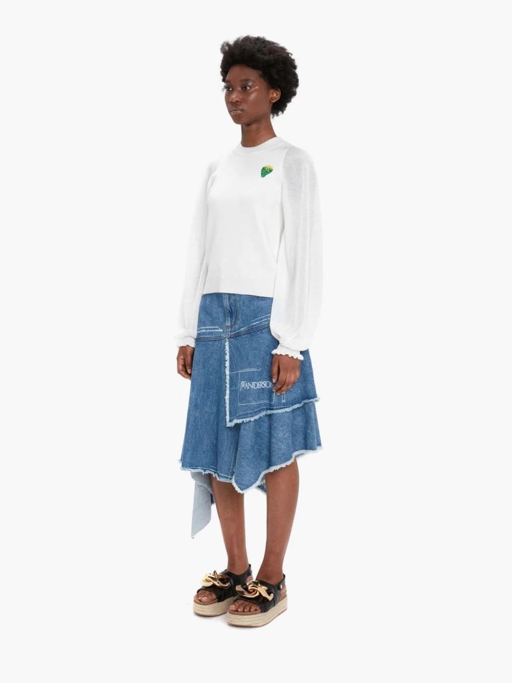 LAYERED HEM SKIRT - 3