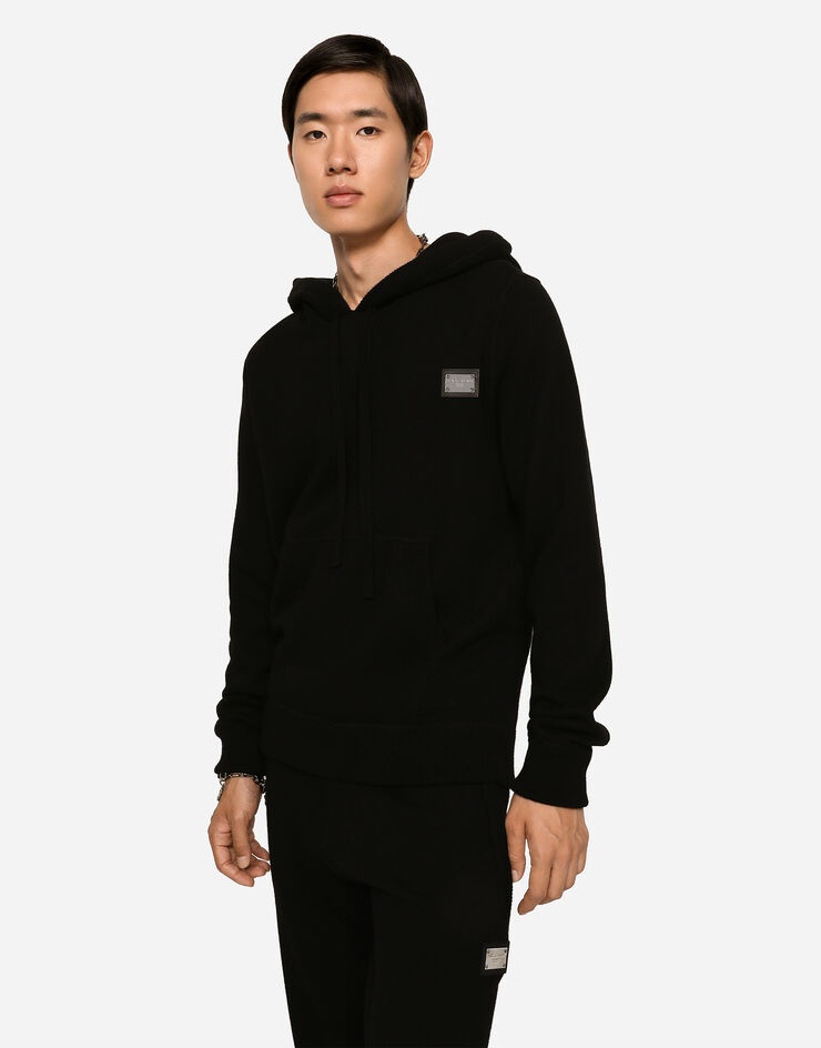 Wool and cashmere hooded sweater - 3