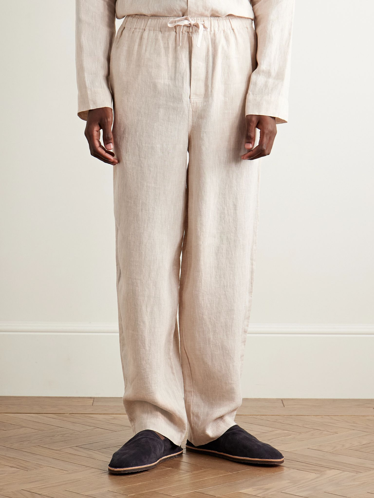 Sicily 1 Linen Pyjama Set Sand - 3