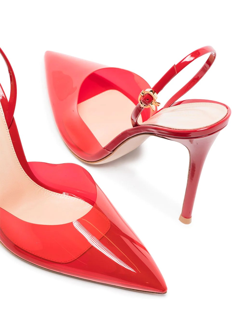 Ribbon D'Orsay 105mm slingback pumps - 2