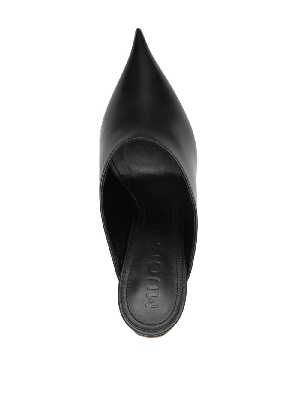 95mm leather mules - 4
