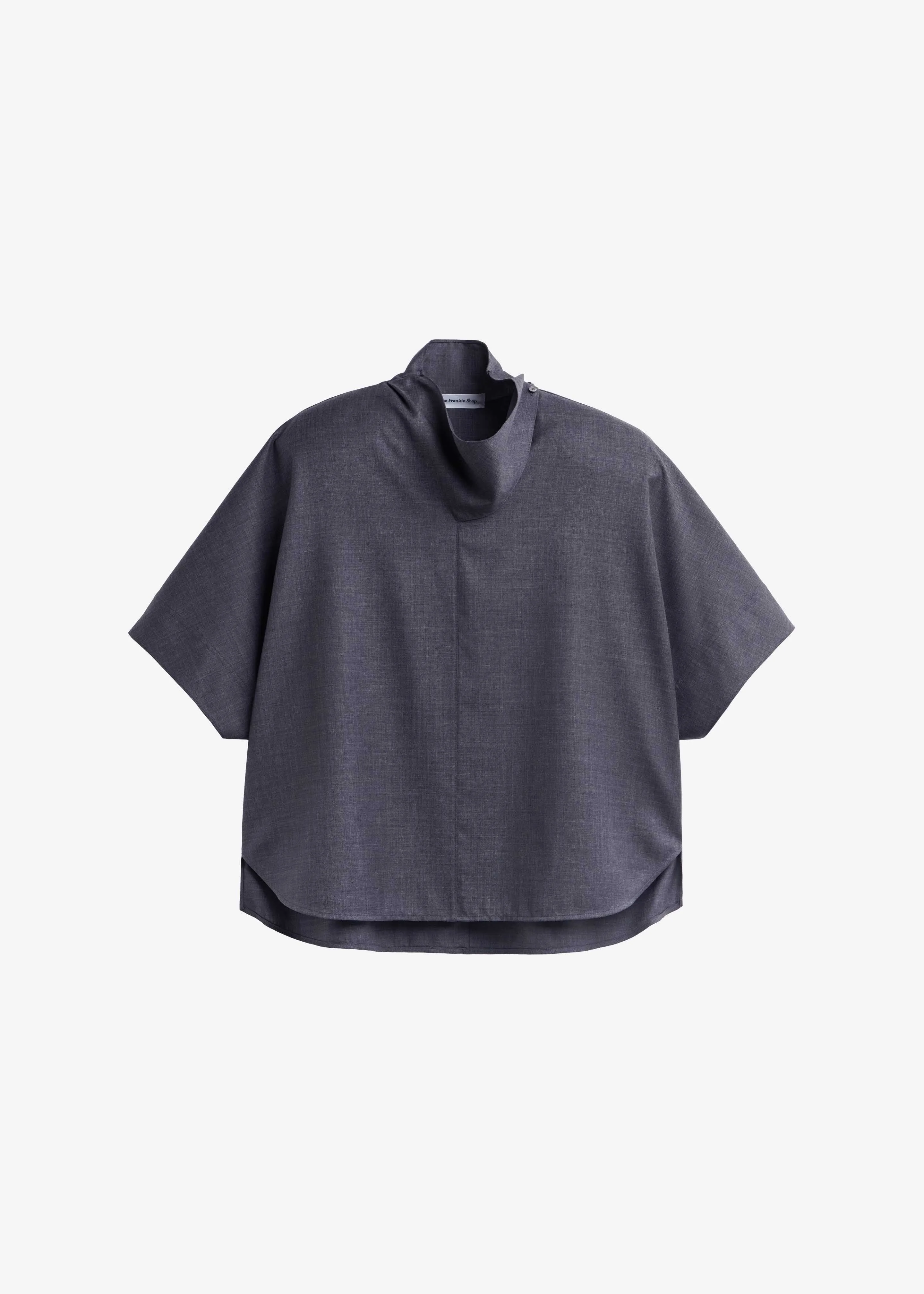 Telluride Draped Top - Dark Grey - 1