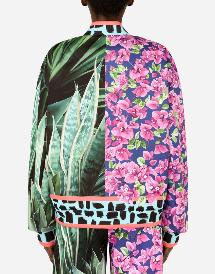 Technical fabric jacket with jungle mix print - 11