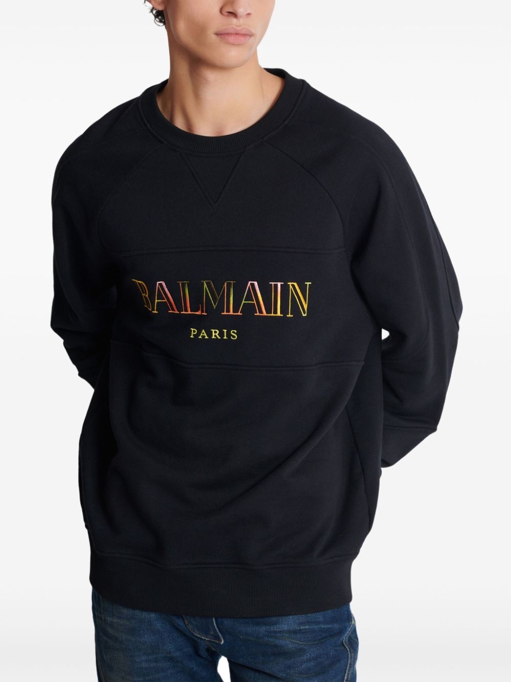 embroidered oversized sweatshirt - 6