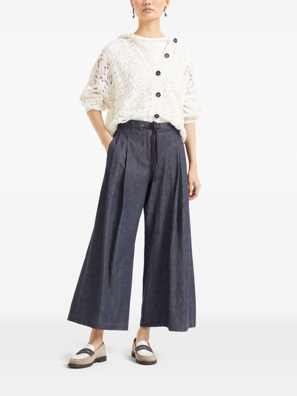 Monili-embellished satin T-shirt - 2