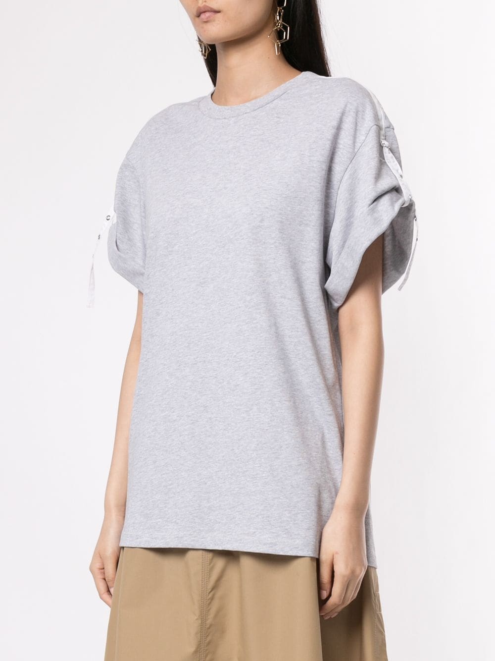 Oversized T-Shirt With Tabs - 3