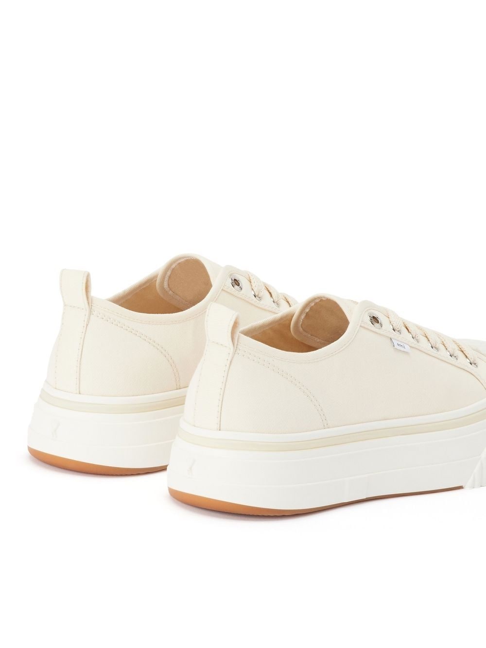 canvas low-top sneakers - 3