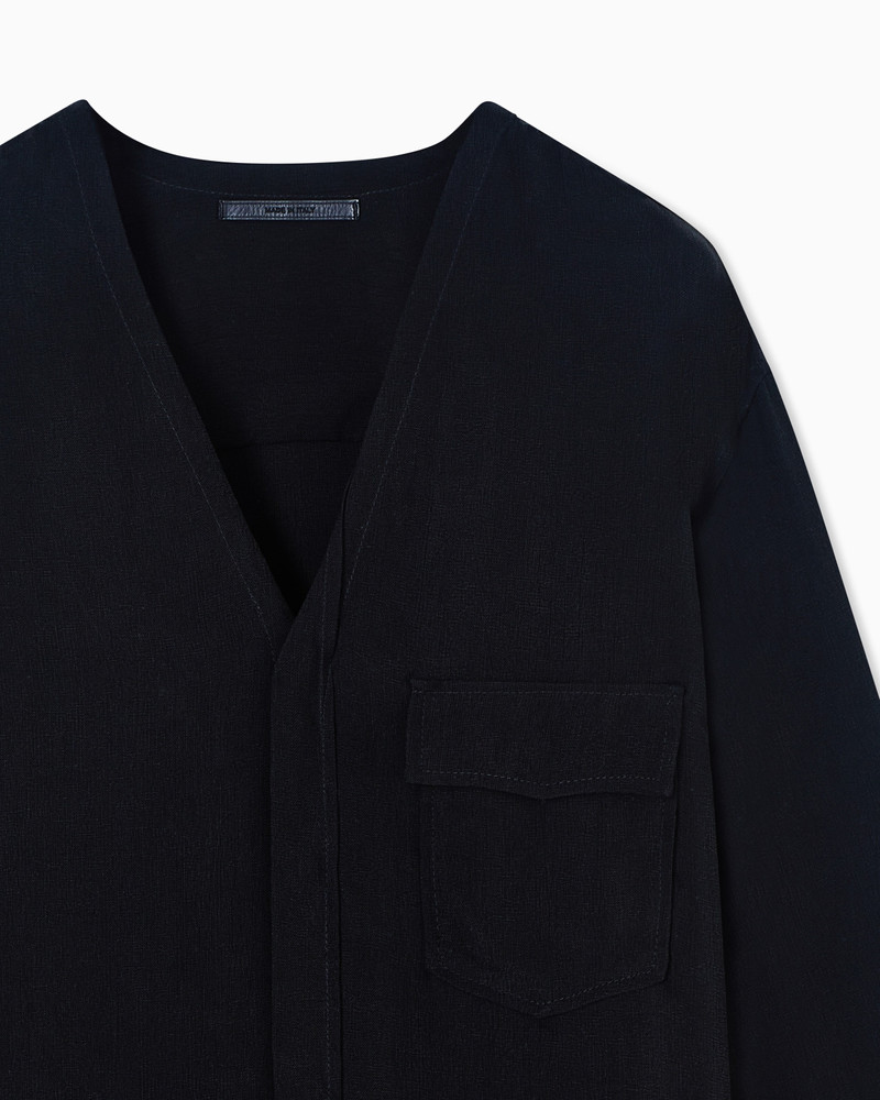 GIORGIO ARMANI ASV CUPRO BASKETWEAVE SHIRT JACKET outlook