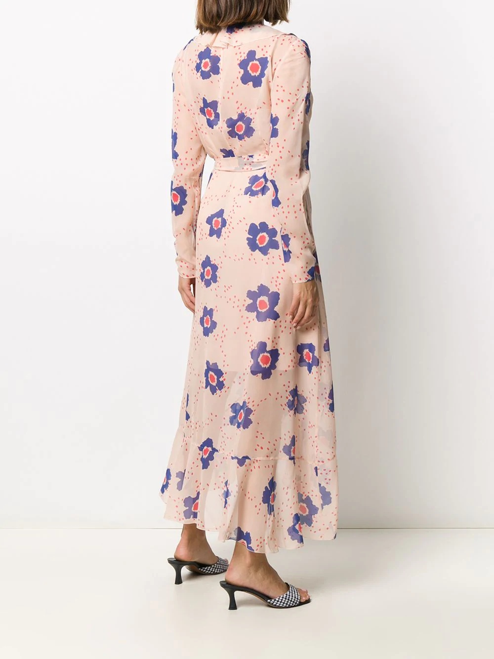 floral print midi dress - 4