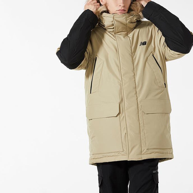 New Balance Lifestyle Down Puffer Jacket 'Beige Black' NP943021-BEI - 5