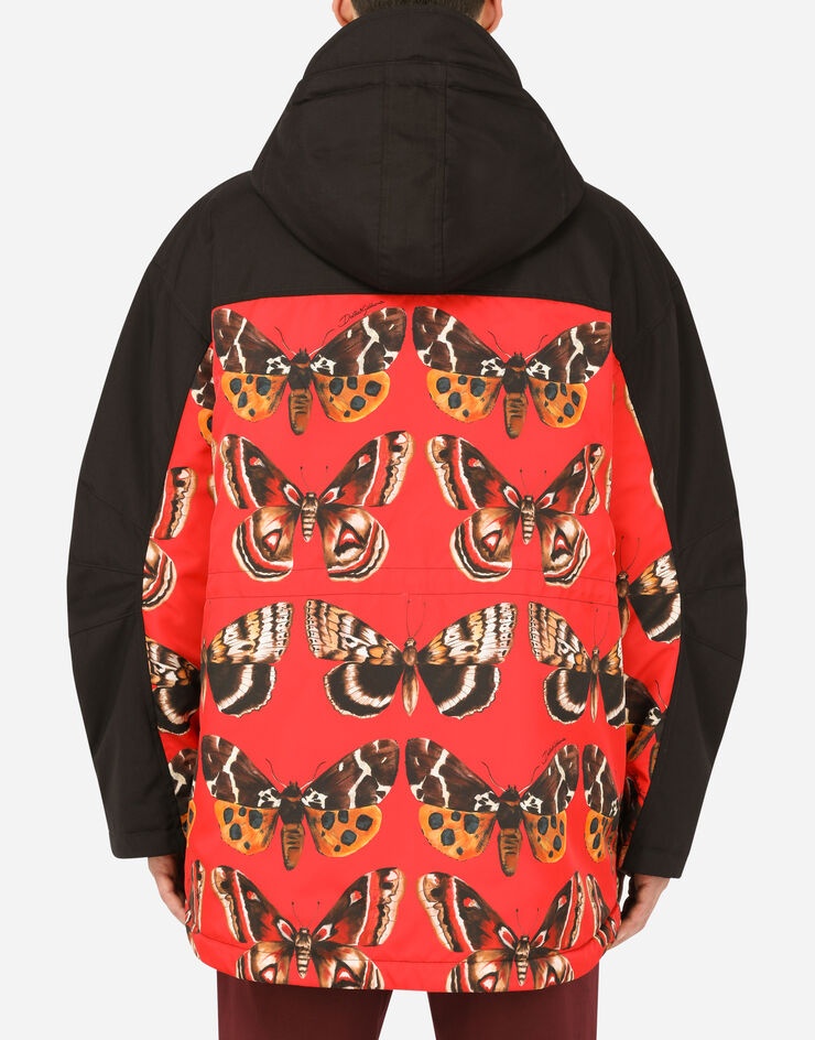 Hooded printed nylon jacket - 2