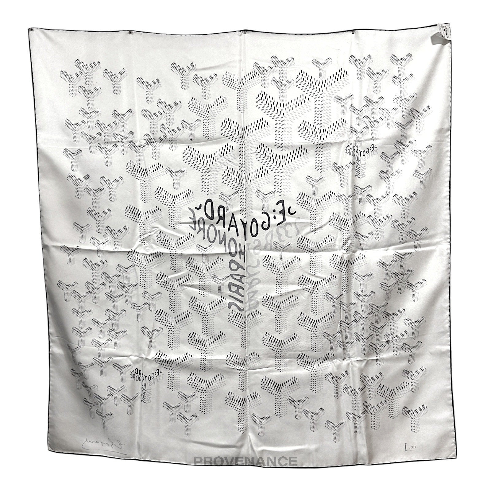 Goyard Silk Scarf No. 1 - Silk White Goyardine - 2