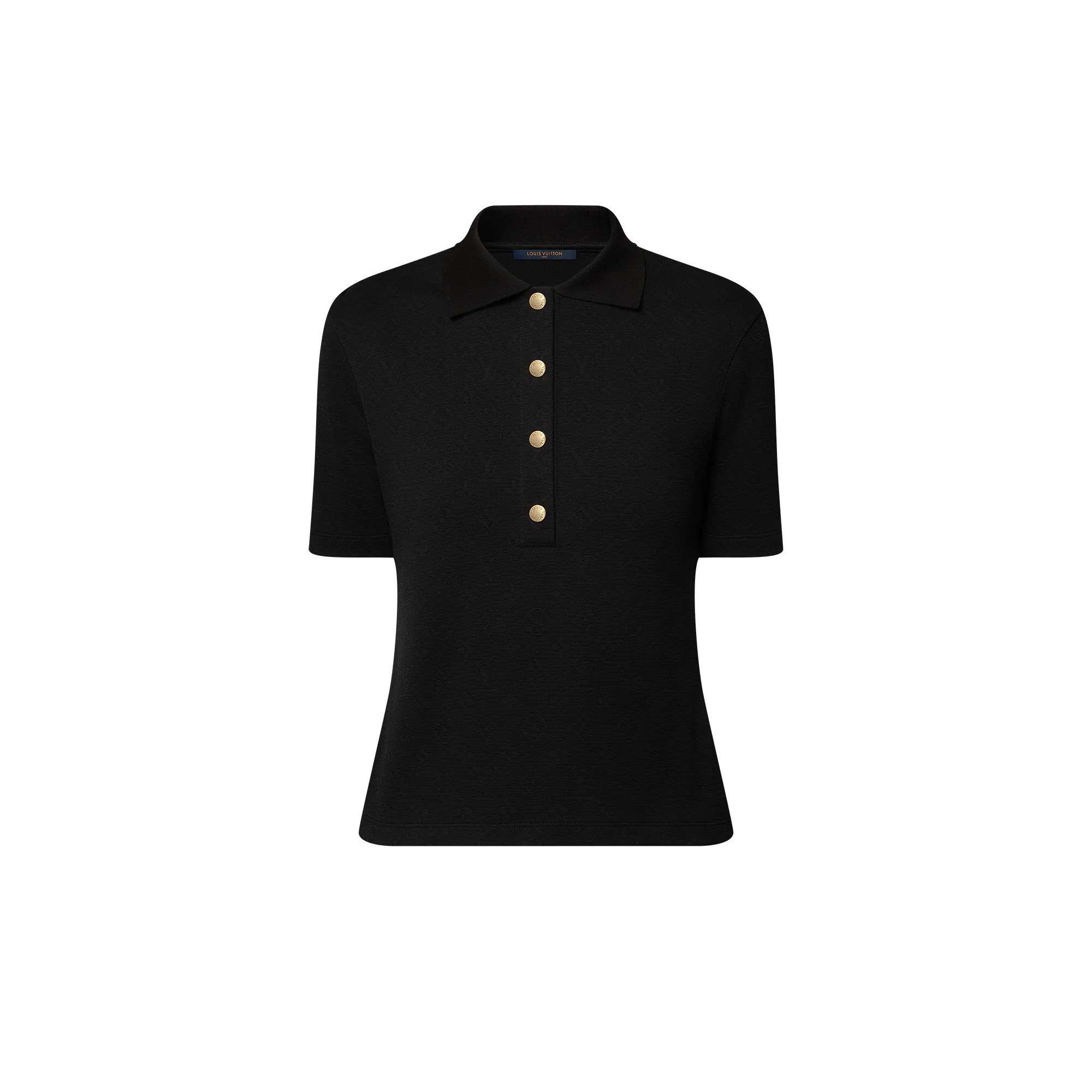 Monogram Piqué Polo Top - 1