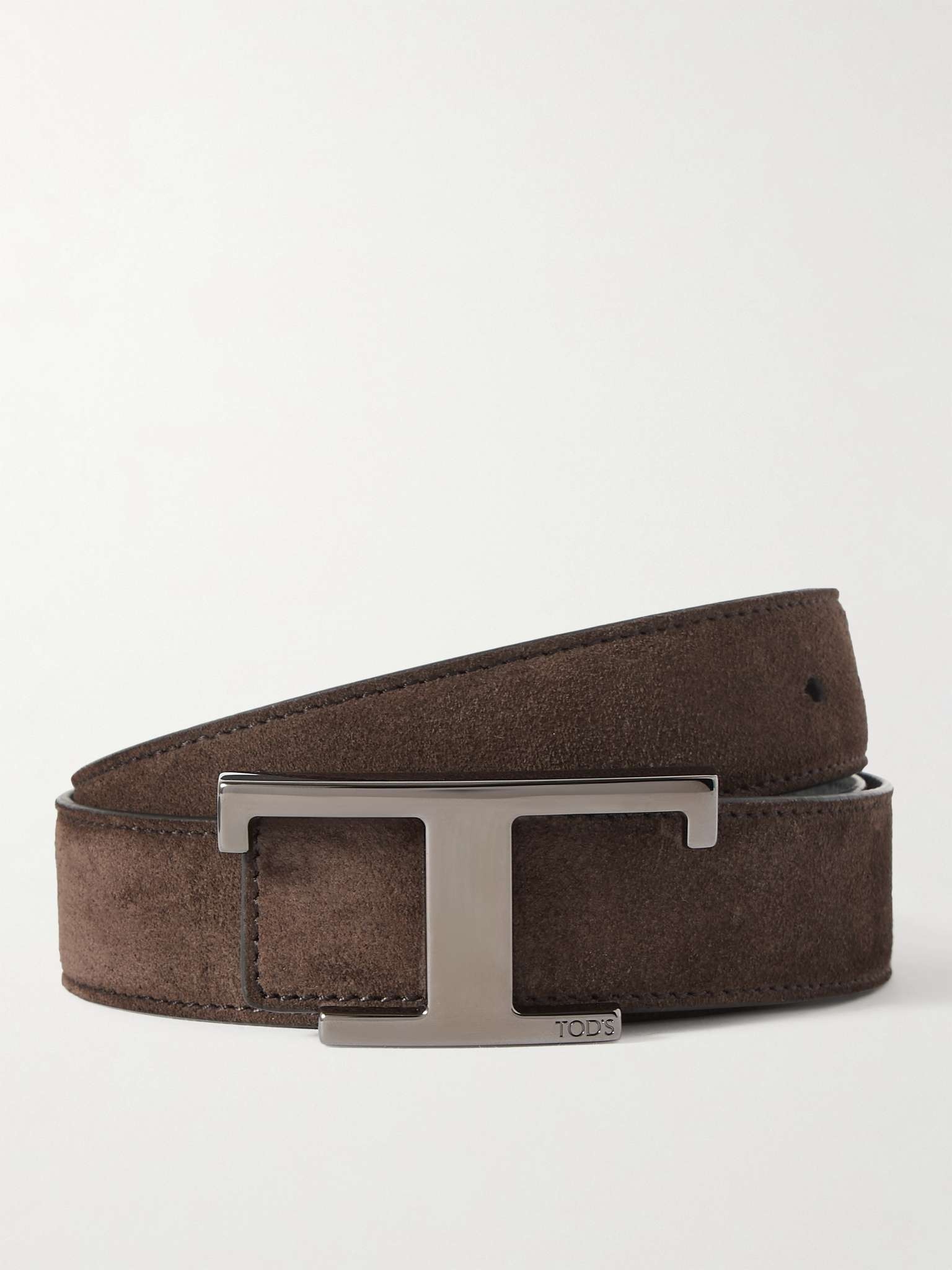 3.5cm Reversible Suede Belt - 1