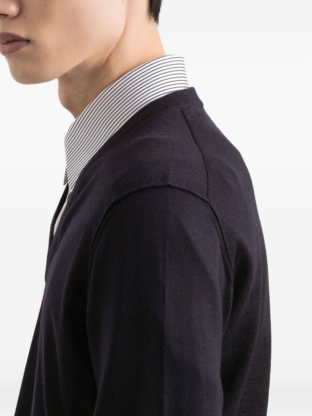 V-neck cashmere sweater - 5