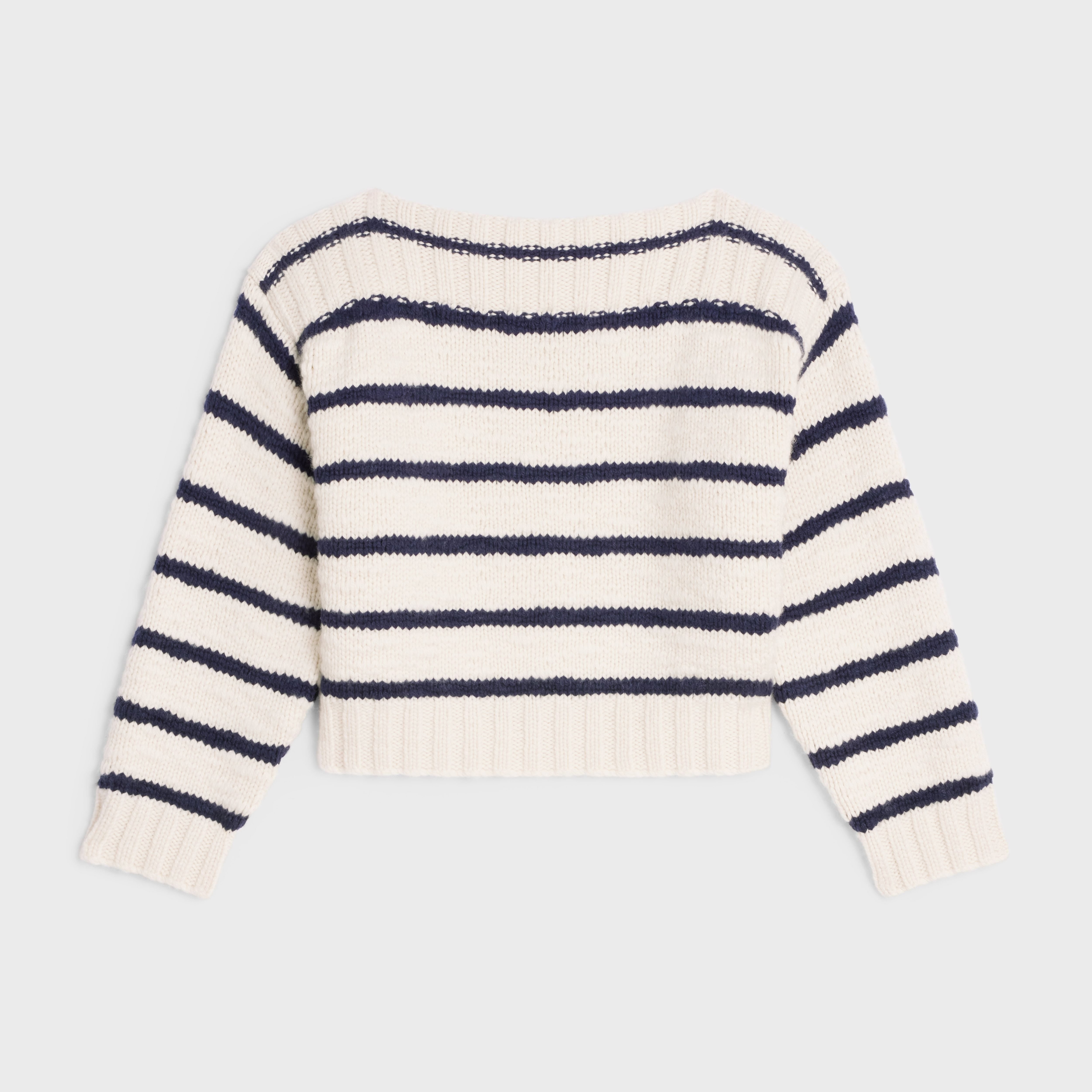 marinière boat neck sweater in cashmere - 2