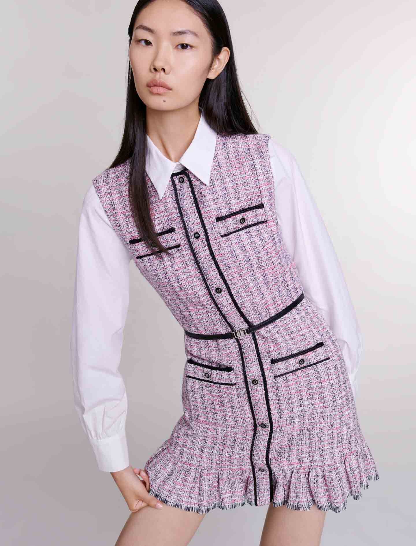 Tweed 2-in-1 short dress - 8