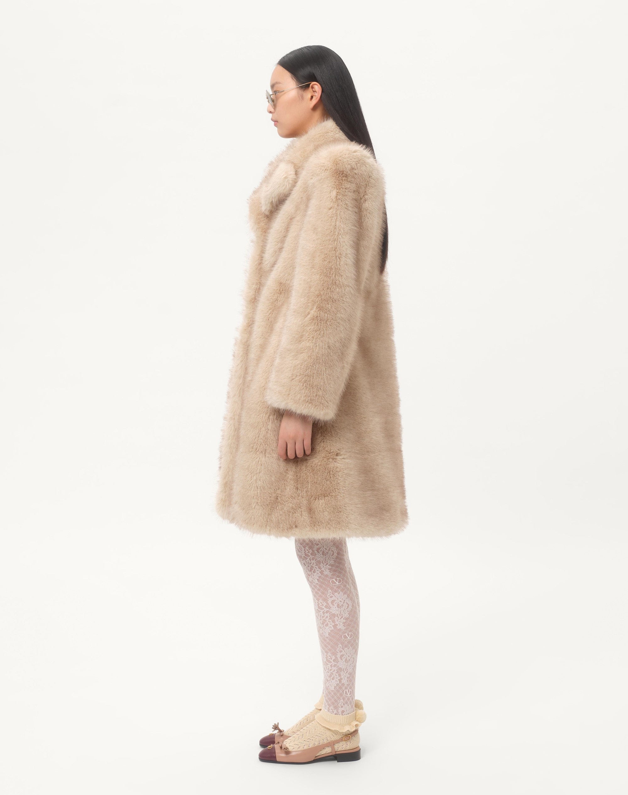 SYNTHETIC FUR COAT - 6