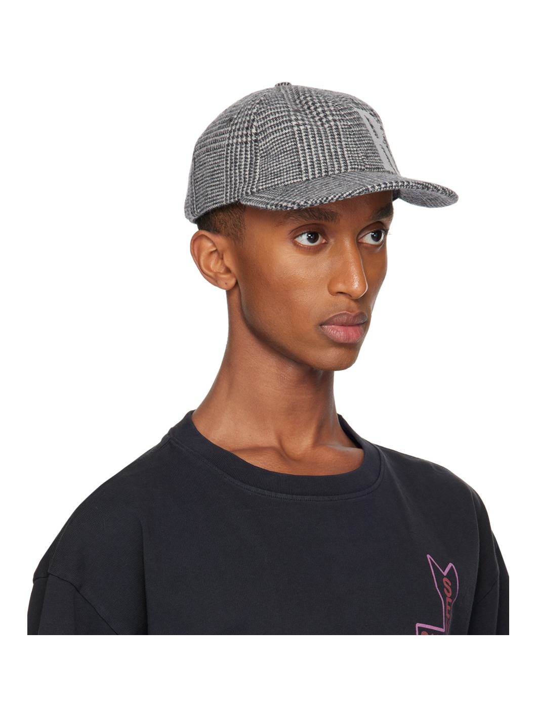 Black & White Wrap Logo 6-Panel Cap - 2
