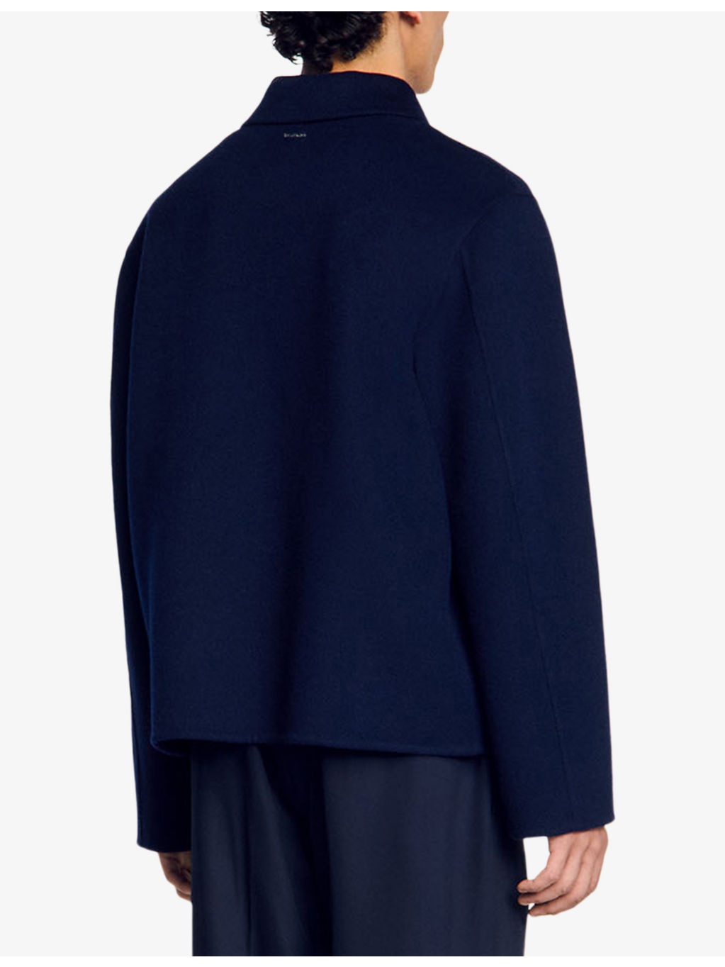 Double-faced long-sleeve wool-blend jacket - 4