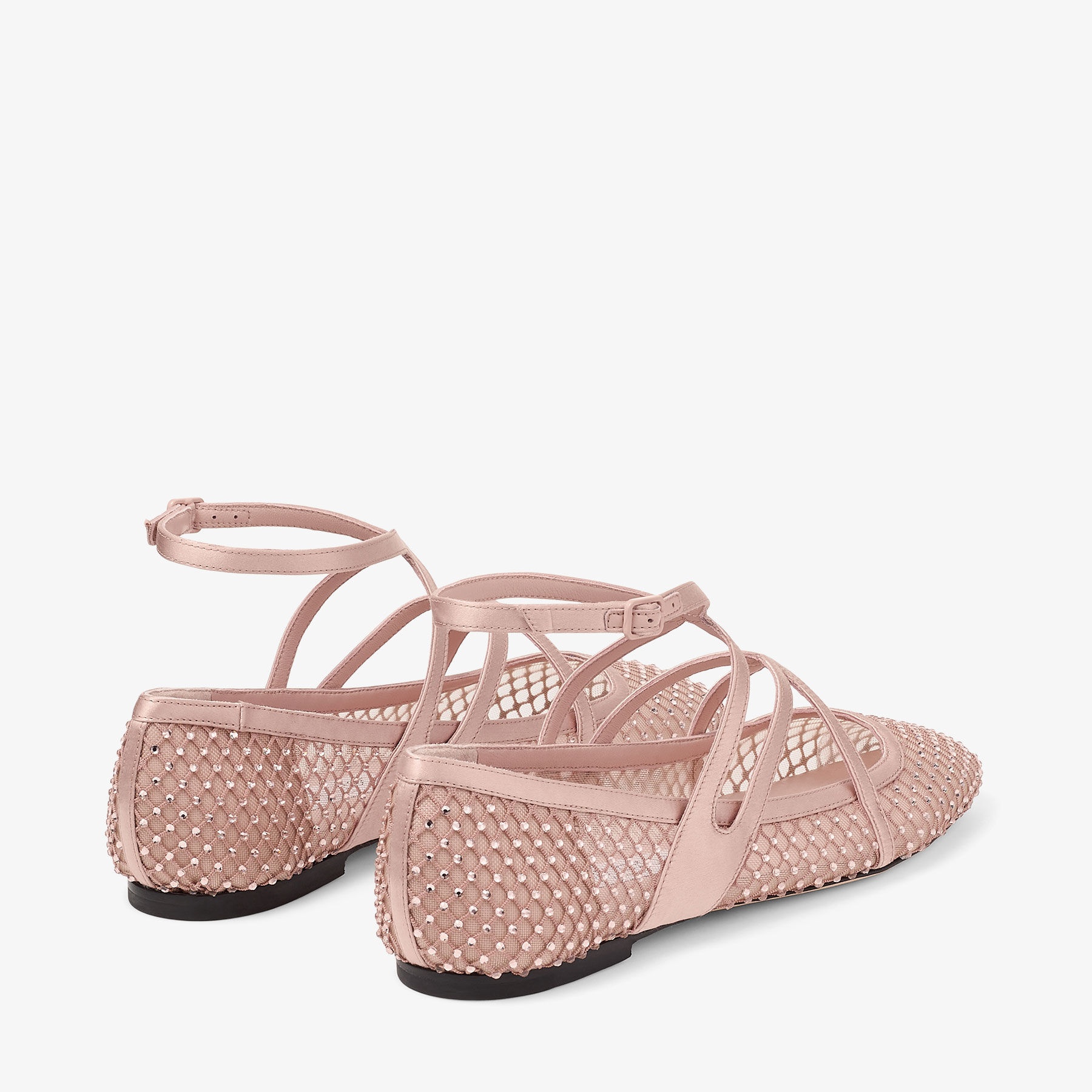 Astoria Flat
Macaron Satin Crystal Flats - 5