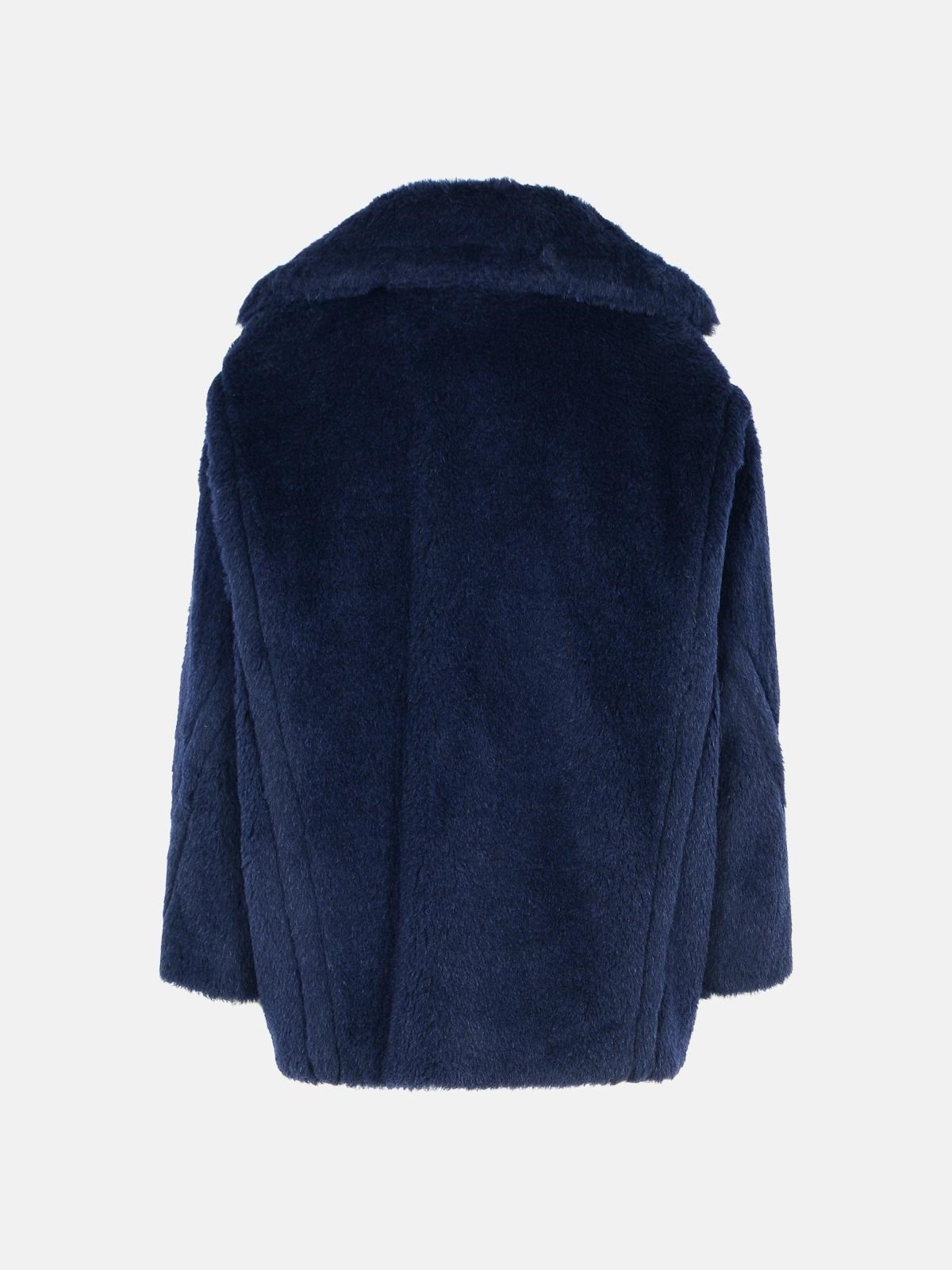 Max Mara 'OLGA' BLUE ALPACA BLEND COAT | lungolivigno