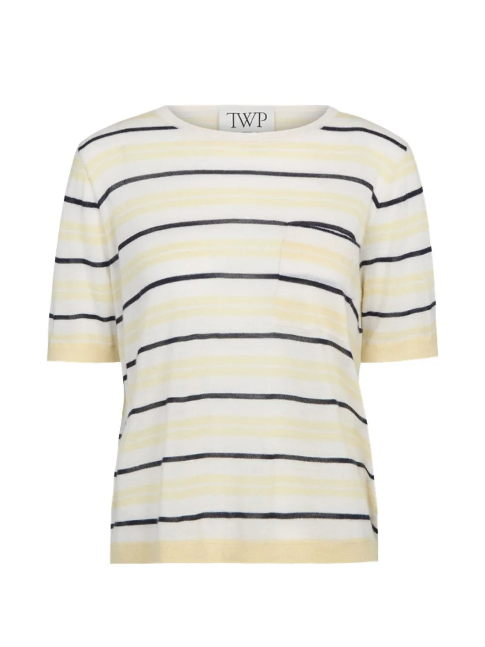 striped chest-pocket T-shirt - 1