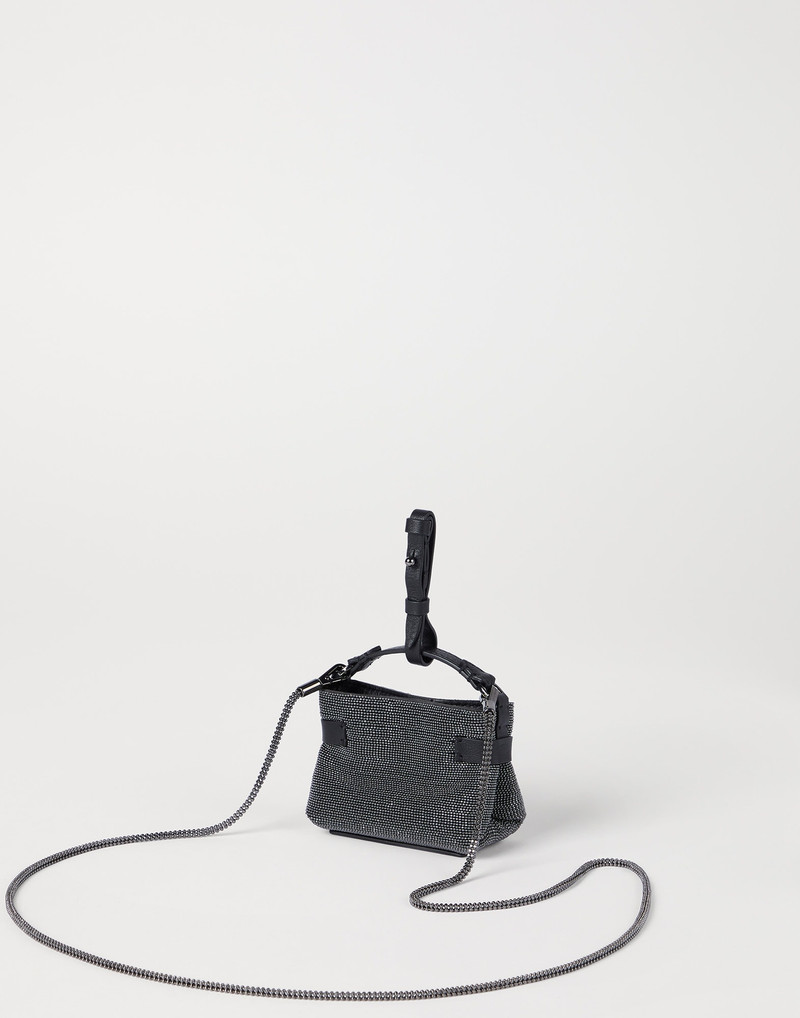 Brunello Cucinelli Essence precious micro top-handle bag outlook