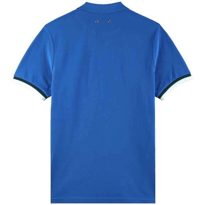 Men Cotton Pique Polo Shirt Solid - 2